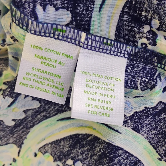 Lilly Pulitzer‎ Margot Swing Dress High Tide Blue Floral Womens Small Beachy - Picture 10 of 14